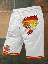 Shorts imprimés Espagne pour hommes